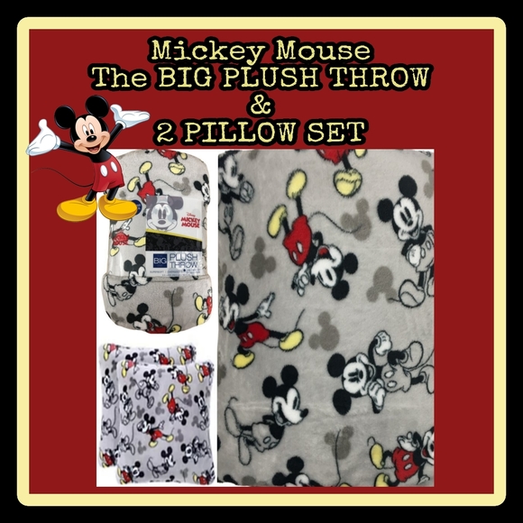 The Big One Bedding The Big One Plush Throw And 2 Pillow Set
